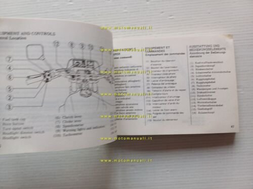 Honda XL 600 RM 1985 manuale uso manutenzione italiano originale