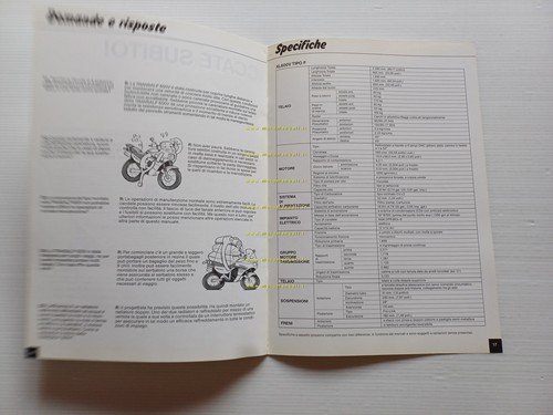 Honda XL 600 V Transalp 1986 presentazione rete vendita depliant …