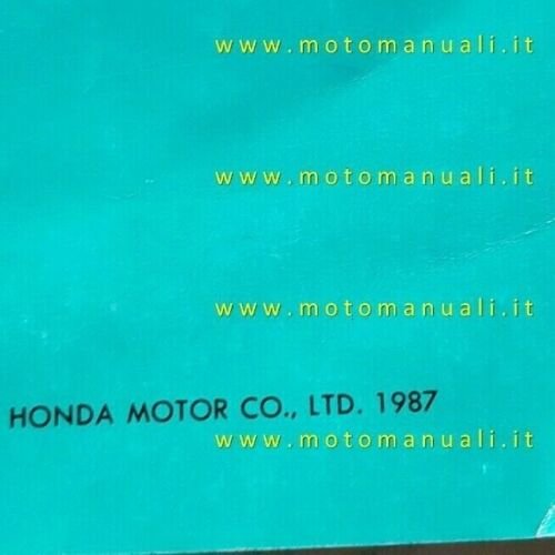 HONDA XL 600 V TRANSALP 1987 catalogo ricambi ORIGINALE Spare …