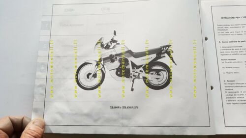 HONDA XL 600 V TRANSALP 1987 catalogo ricambi ORIGINALE Spare …