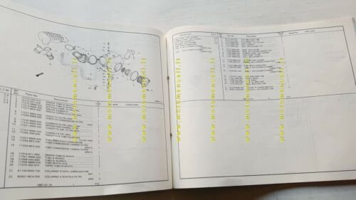 HONDA XL 600 V TRANSALP 1987 catalogo ricambi ORIGINALE Spare …