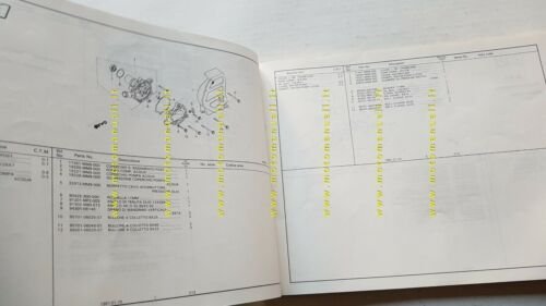 HONDA XL 600 V TRANSALP 1987 catalogo ricambi ORIGINALE Spare …