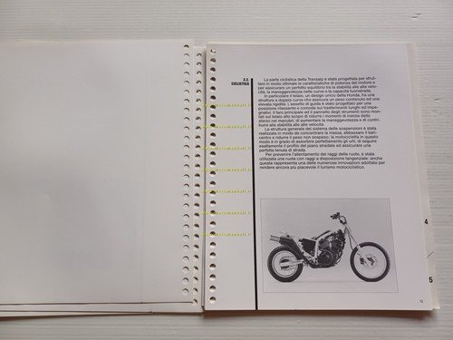 Honda XL 600 V Transalp 1987 presentazione cartella stampa italiano …