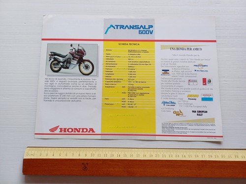 Honda XL 600 V Transalp depliant italiano originale