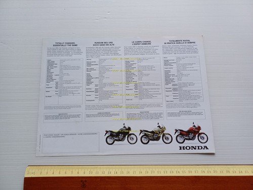 Honda XL 650 V Transalp 1999 depliant italiano originale