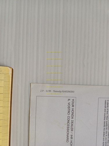 Honda XL 650 V Transalp 1999 depliant italiano originale