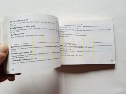 HONDA XLV 600 Transalp 1986 manuale uso manutenzione ITALIANO moto …