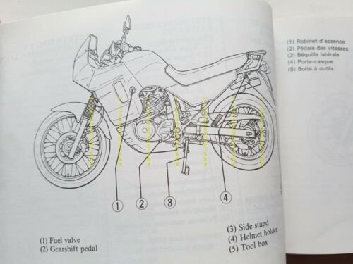 HONDA XLV 600 Transalp 1986 manuale uso manutenzione ITALIANO moto …