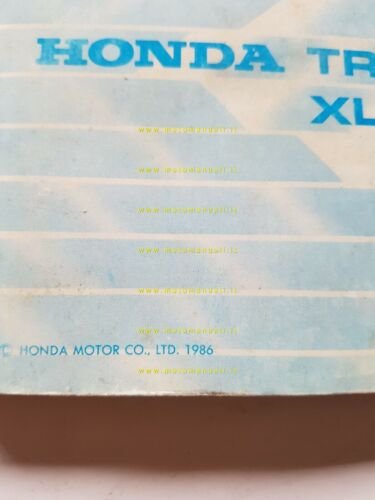 HONDA XLV 600 Transalp 1986 manuale uso manutenzione ITALIANO moto …