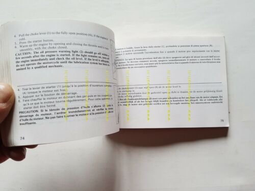 HONDA XLV 600 Transalp 1986 manuale uso manutenzione ITALIANO moto …