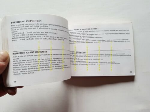 HONDA XLV 600 Transalp 1986 manuale uso manutenzione ITALIANO moto …