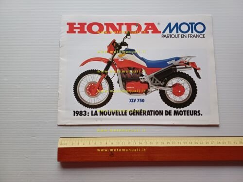 Honda XLV 750 + produzione modelli 1983 depliant francese originale