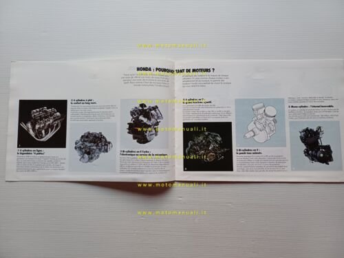 Honda XLV 750 + produzione modelli 1983 depliant francese originale