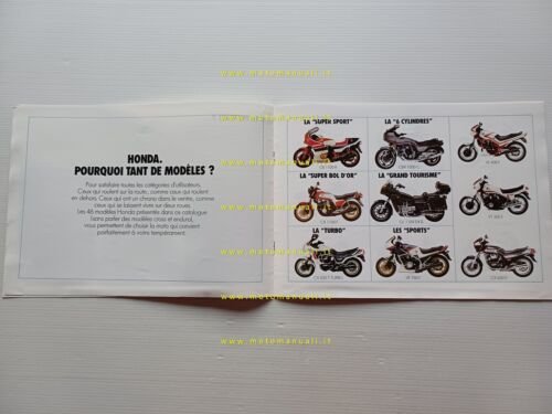 Honda XLV 750 + produzione modelli 1983 depliant francese originale