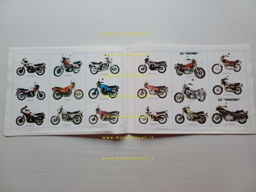 Honda XLV 750 + produzione modelli 1983 depliant francese originale