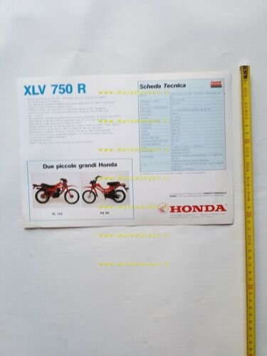 Honda XLV 750 R 1983 depliant originale italiano genuine brochure