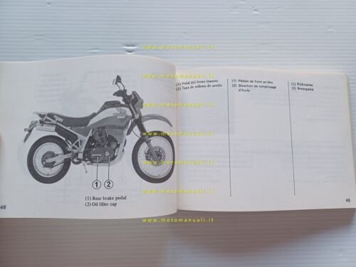 Honda XLV 750 R 1983 manuale uso manutenzione libretto originale …