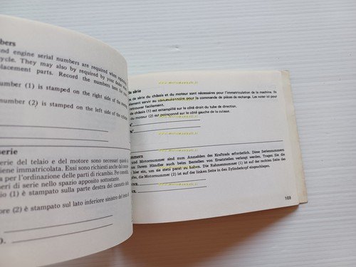 Honda XLV 750 R 1984-85 manuale uso libretto istruzioni ITALIANO …