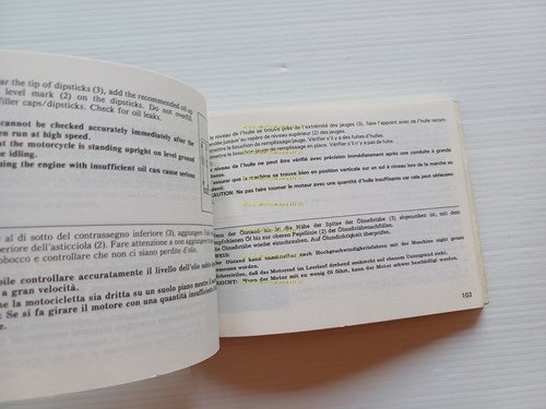 Honda XLV 750 R 1984-85 manuale uso libretto istruzioni ITALIANO …