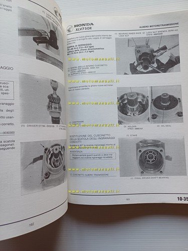 Honda XLV 750 R 1984 manuale officina italiano originale