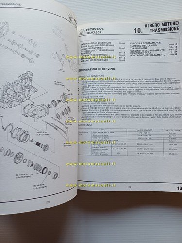 Honda XLV 750 R 1984 manuale officina italiano originale