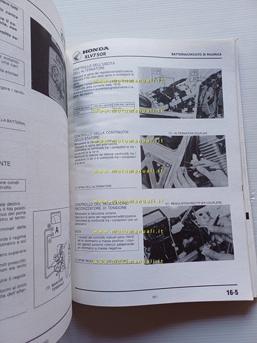 Honda XLV 750 R 1984 manuale officina italiano originale