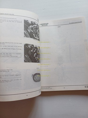 HONDA XR 250 R 1981-82 manuale officina INGLESE originale