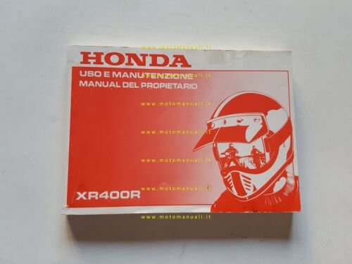 Honda XR 400 R 1995 manuale uso manutenzione italiano originale