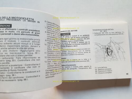Honda XR 400 R 1995 manuale uso manutenzione italiano originale