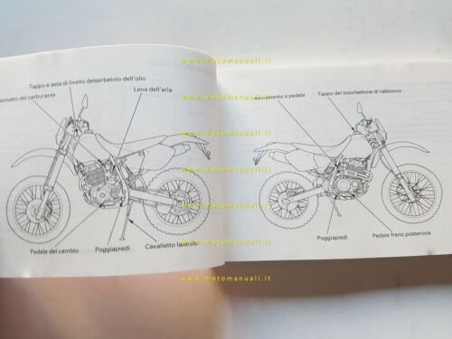 Honda XR 400 R 1995 manuale uso manutenzione italiano originale