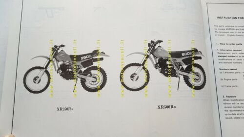 HONDA XR 500 -250 R 1980 catalogo ricambi Enduro ORIGINALE …