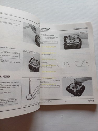 HONDA XR 500 R 1981-82 manuale officina INGLESE originale