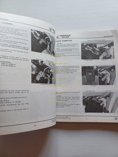 HONDA XR 500 R 1981-82 manuale officina INGLESE originale