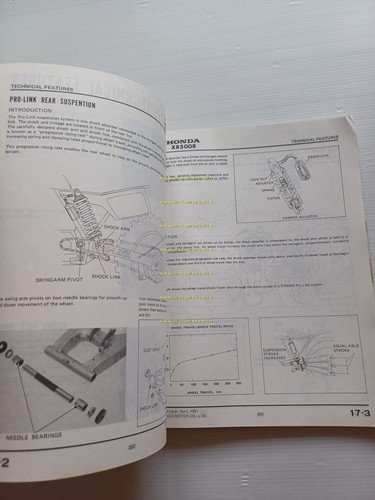 HONDA XR 500 R 1981-82 manuale officina INGLESE originale