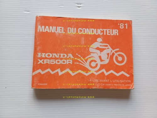 Honda XR 500 R 1981 manuale uso libretto istruzioni originale …