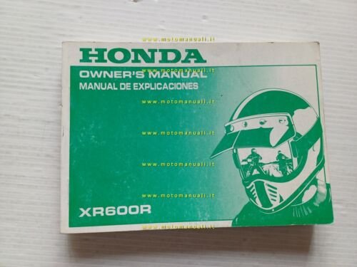Honda XR 600 R 1989 manuale uso manutenzione libretto istruzioni …