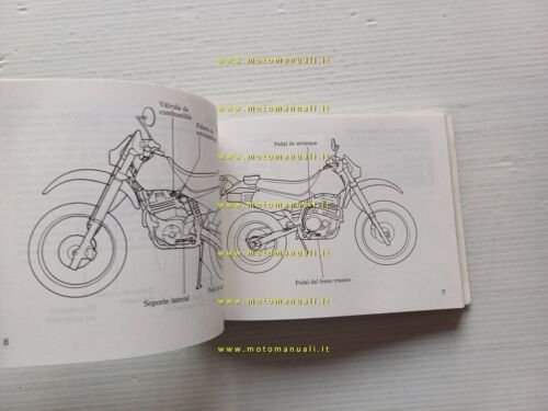 Honda XR 600 R 1989 manuale uso manutenzione libretto istruzioni …
