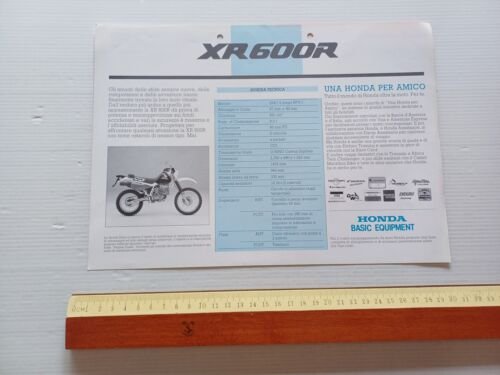 Honda XR 600 R 1990 depliant originale ITALIANO moto brochure
