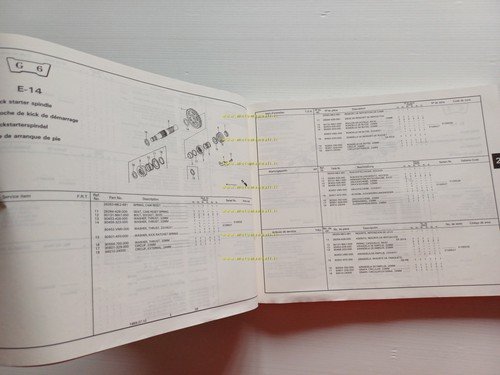 HONDA XR 600 R modelli 1985 - 1990 catalogo ricambi …