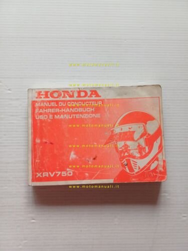 Honda XRV 750 Africa Twin 1990 manuale uso manutenzione originale …