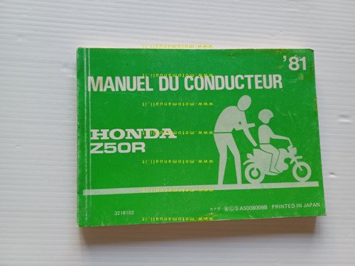 Honda Z 50 R 1981 manuale uso libretto istruzioni originale …