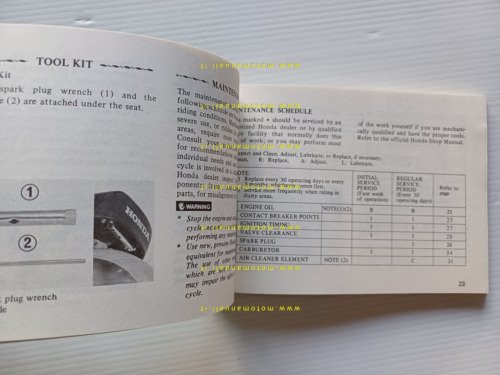 Honda Z 50 R 1981 manuale uso libretto istruzioni originale …