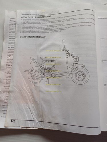 Honda Zoomer 50 (NPS 50) 2004 manuale officina riparazione italiano …