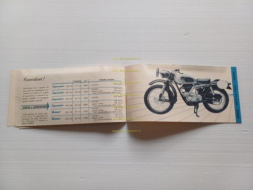 Horex produzione 1956 Regina Imperator Resident depliant italiano originale