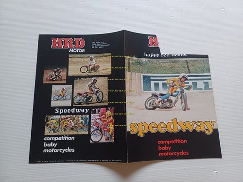 HRD 50 Speedway 1980 depliant minimoto originale brochure