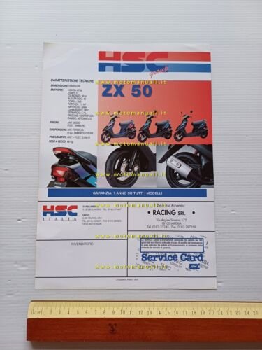 HSC Honda ZX 50 scooter depliant italiano originale