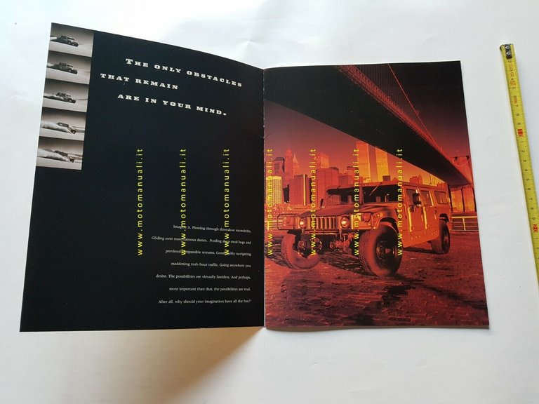 HUMMER fuoristrada depliant USA originale