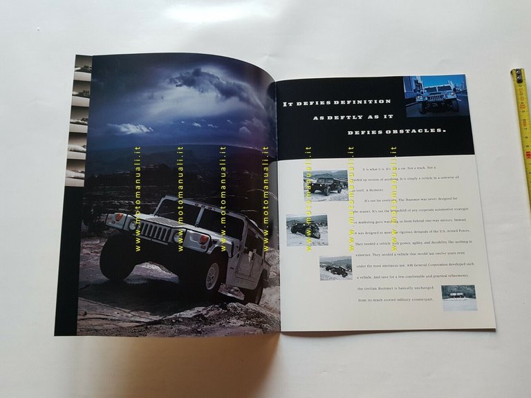 HUMMER fuoristrada depliant USA originale