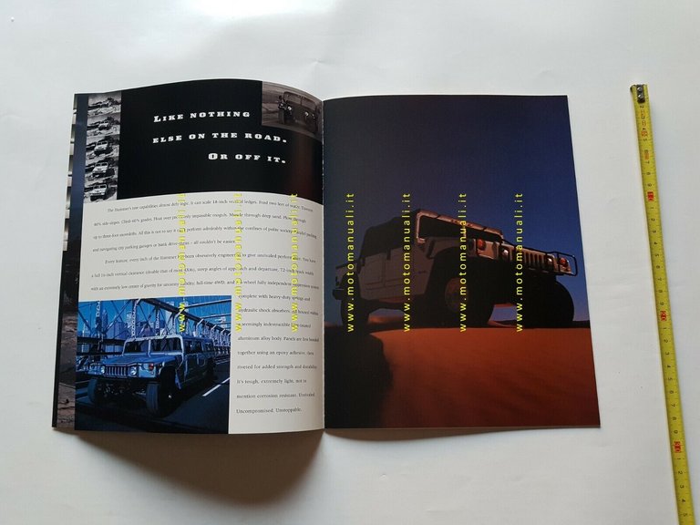 HUMMER fuoristrada depliant USA originale