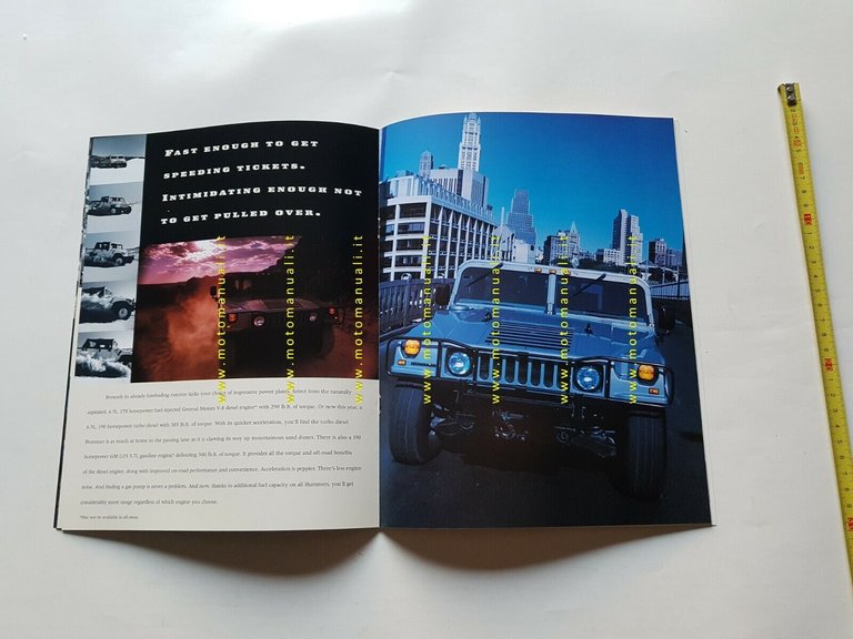 HUMMER fuoristrada depliant USA originale